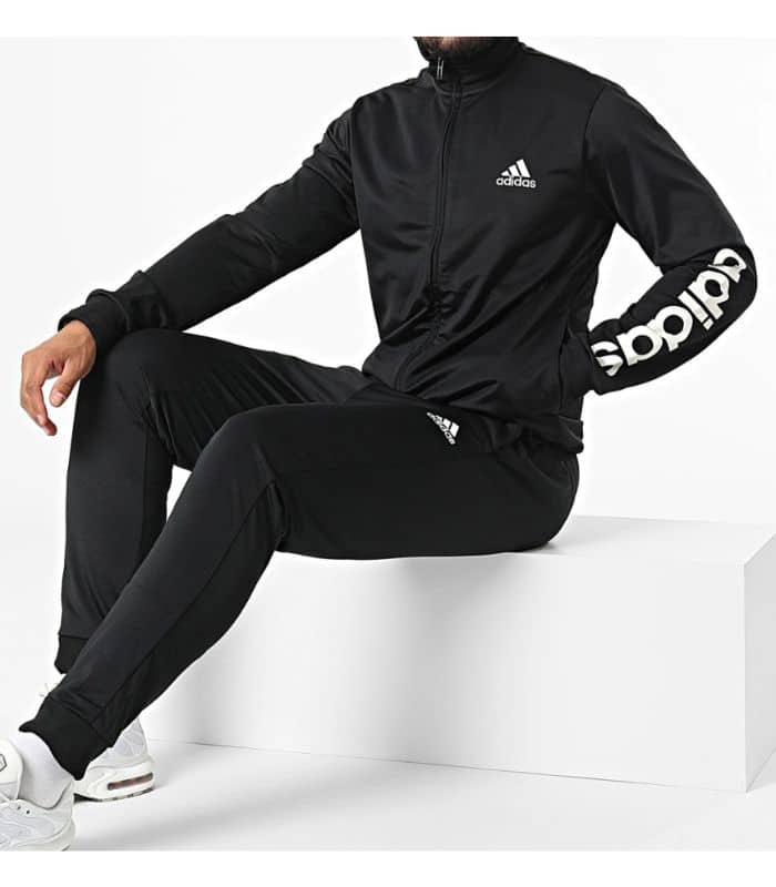 Bộ Thể Thao Adidas Primegreen Essentials 3 Stripes Track Suit Black Gk9654 9234