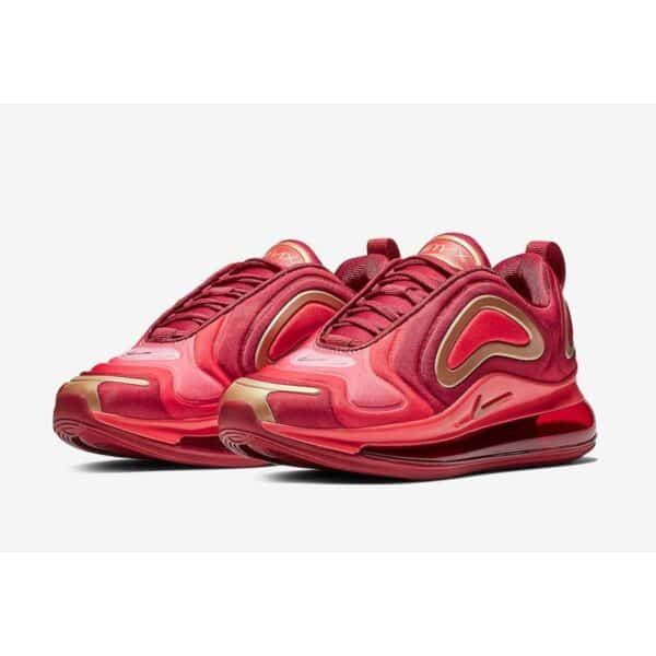 red and gold air max 720
