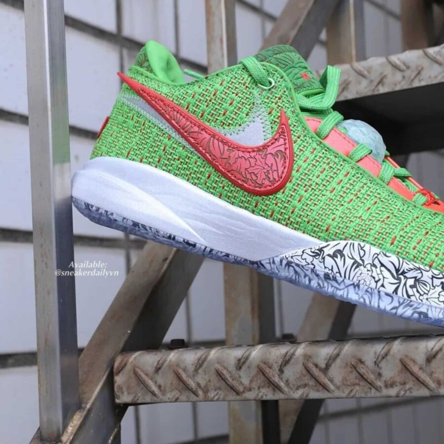 giày bóng rổ nike lebron xx 'green apple' (gs) dq8646-300