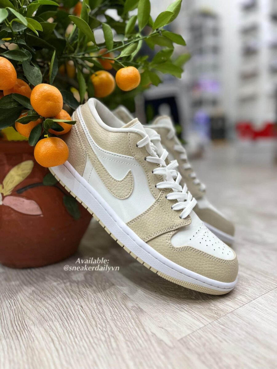 giày air jordan 1 low se 'sail rattan' fb7168-121