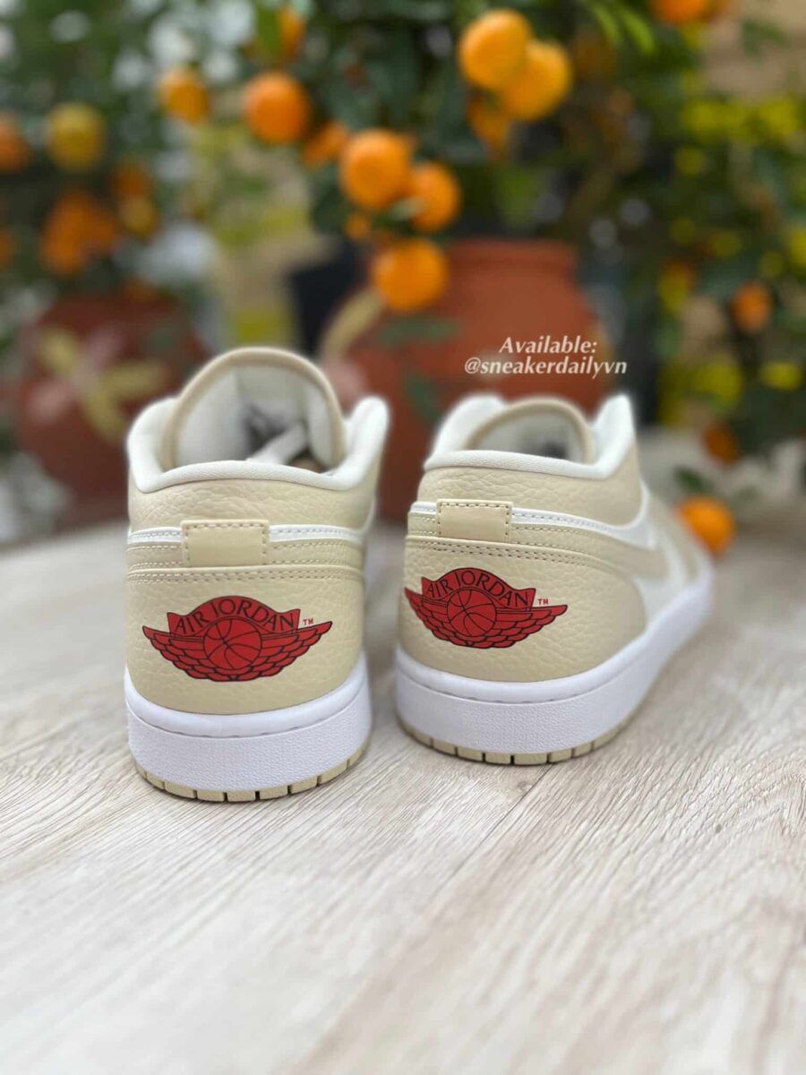 giày air jordan 1 low se 'sail rattan' fb7168-121