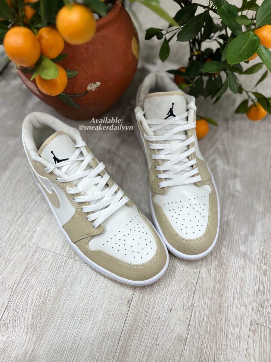 giày air jordan 1 low se 'sail rattan' fb7168-121