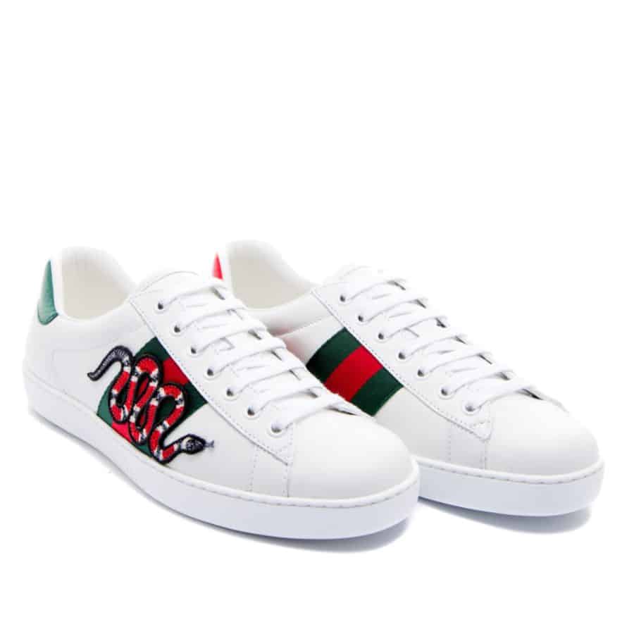 Giày Gucci Ace Embroidered Snake 456230 02JP0 9064 - Sneaker Daily