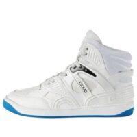 giày gucci basket high sneaker 'white blue' 661301-2sha0-9014