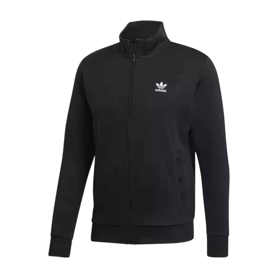 áo hoodie adidas trefoil essentials track jacket "black" ge5138