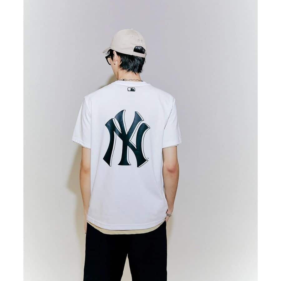 Áo Tshirt MLB basic 2021 NY  Đen