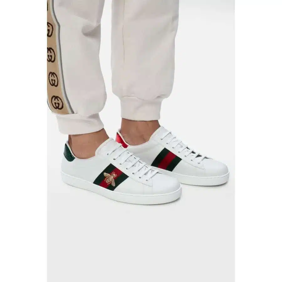 Giày Gucci Ace Embroidered 'Bee' 429446-02JP0-9064