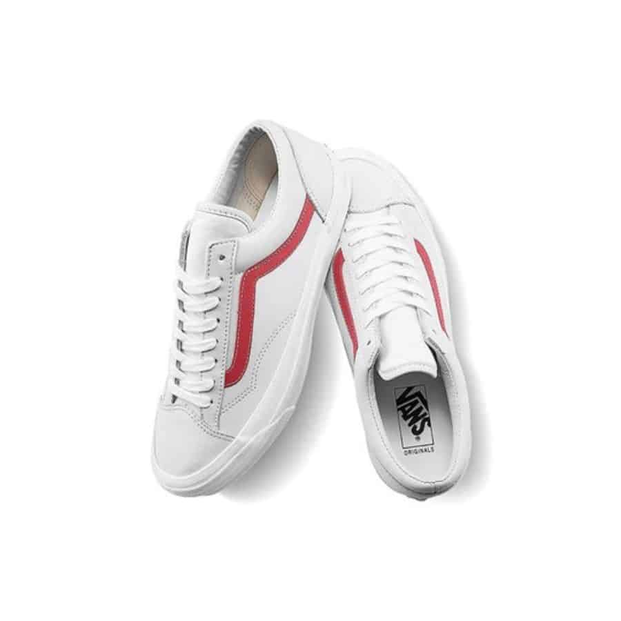 Giày Vans Og Style 36 Lx 'True White Red' Vn0A4Bve21D - Sneaker Daily