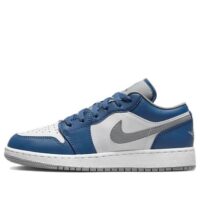 giày nike air jordan 1 low gs 'true blue cement' 553560-412