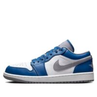 giày nike air jordan 1 low 'true blue cement' 553558-412
