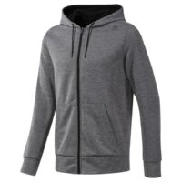 áo khoác tập luyện nữ reebok wor mel dbl kn fz hoodie "grey" du2158