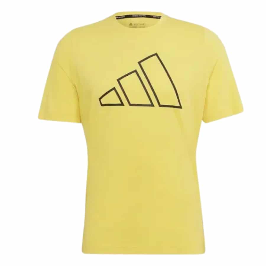 áo thun adidas train icons 3-bar training tee - "yellow" hk9530