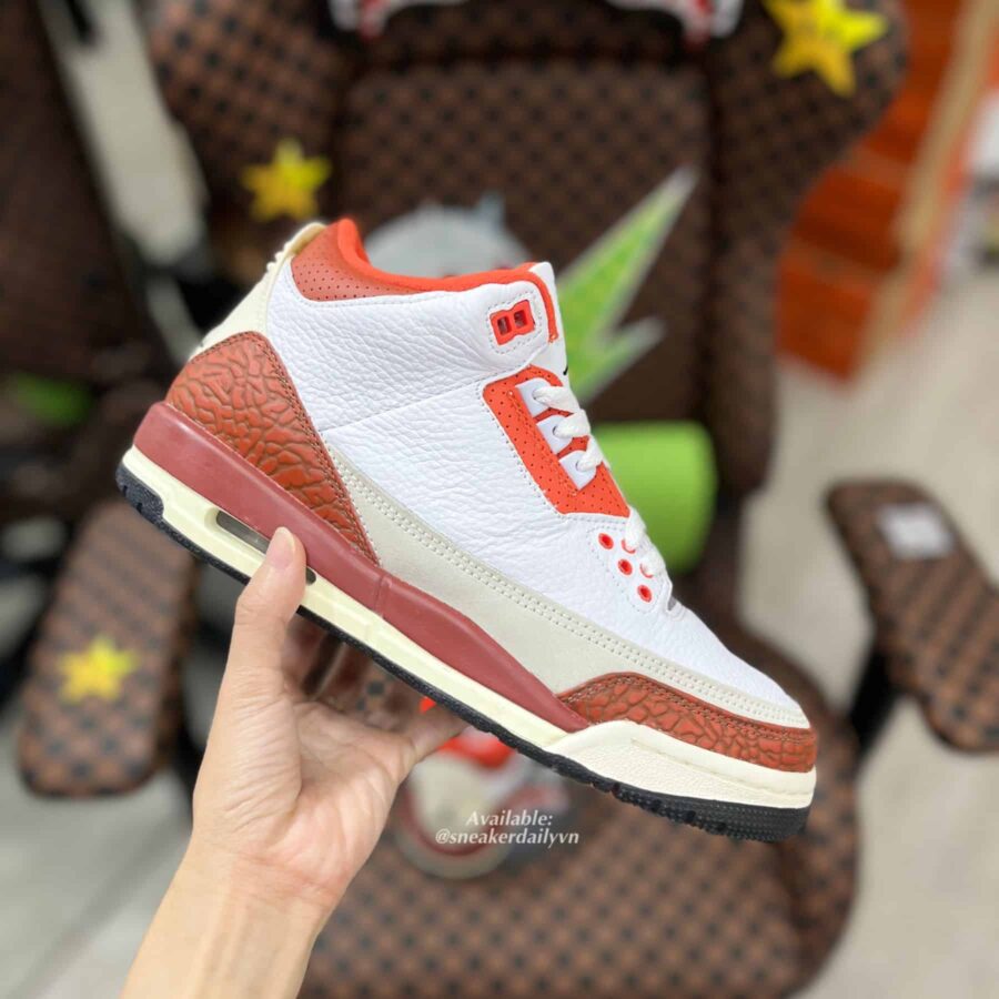 giày jordan 3 retro se dunk on mars (gs) dv7028-108