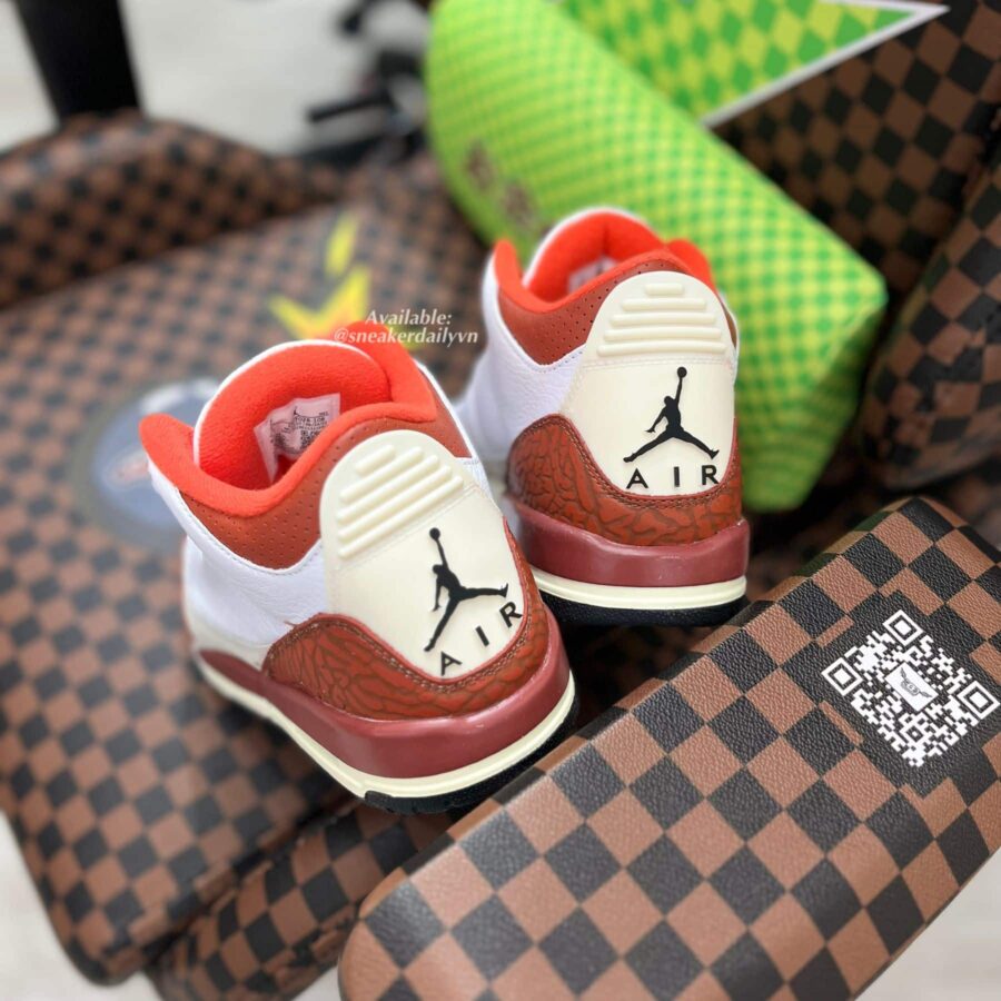 giày jordan 3 retro se dunk on mars (gs) dv7028-108