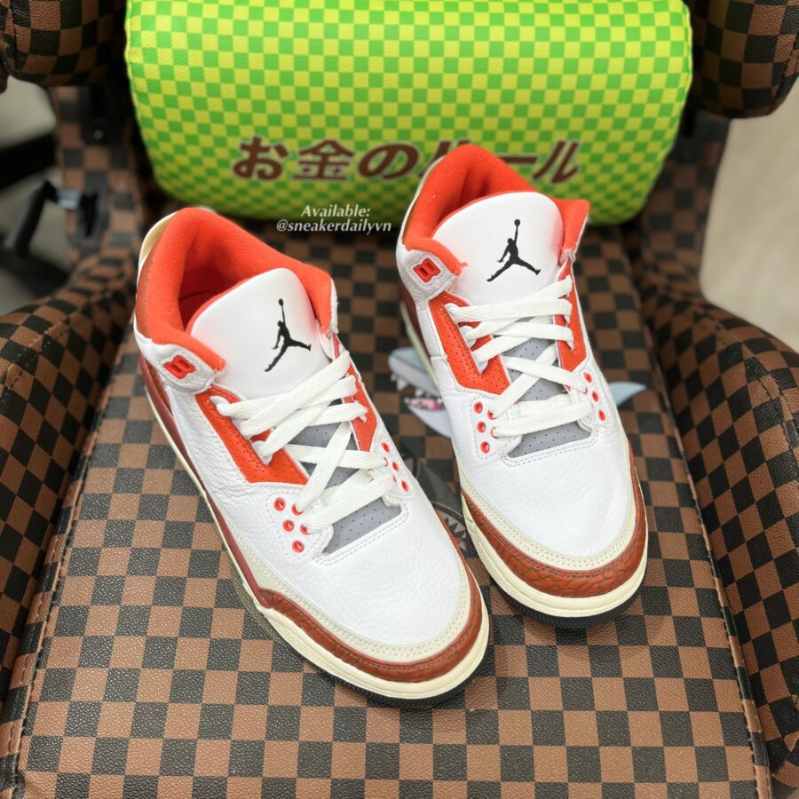 giày jordan 3 retro se dunk on mars (gs) dv7028-108