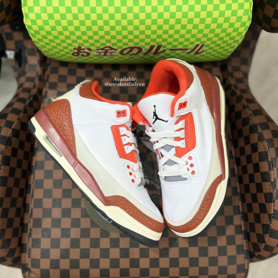 giày jordan 3 retro se dunk on mars (gs) dv7028-108