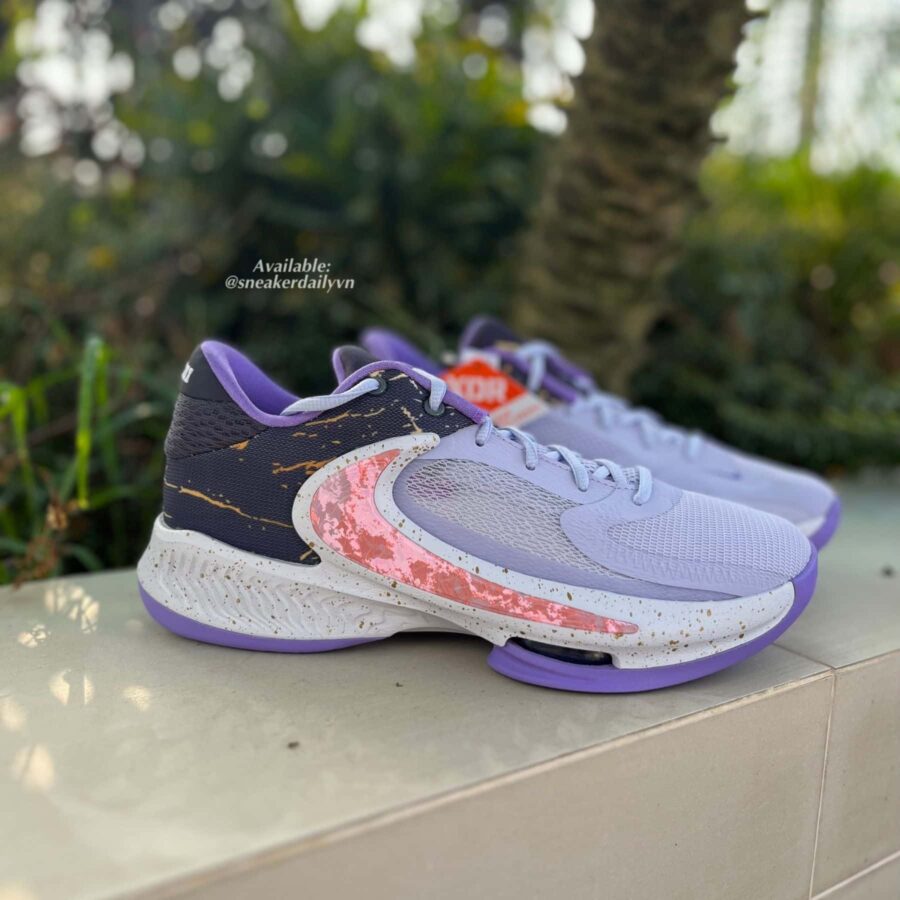 giày nike zoom freak 4 all-star weekend 2023 ep 'oxygen purple' dv1180-500/dv1178-500