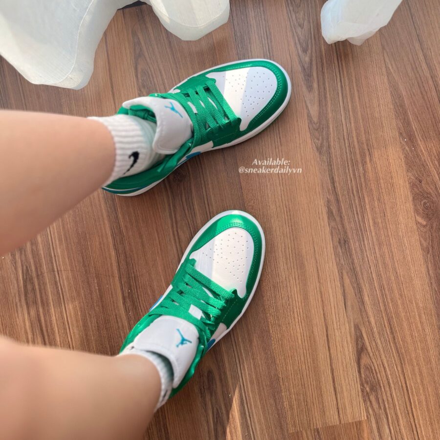 giày air jordan 1 low 'lucky green' dc0774-304