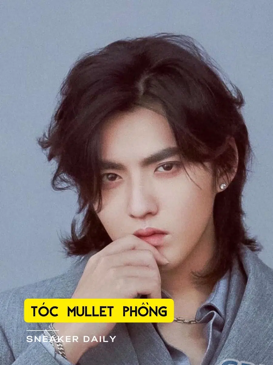 kiểu tóc mullet phồng