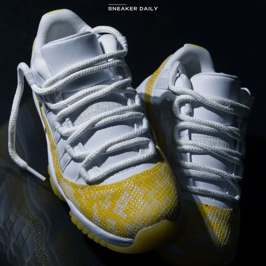 Giày Nike Air Jordan 11 Retro Low 'Yellow Snakeskin' (W) AH7860-107