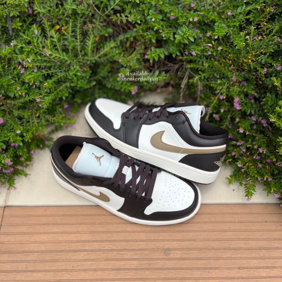 giày nike air jordan 1 low 'shadow brown' (w) dc0774-200