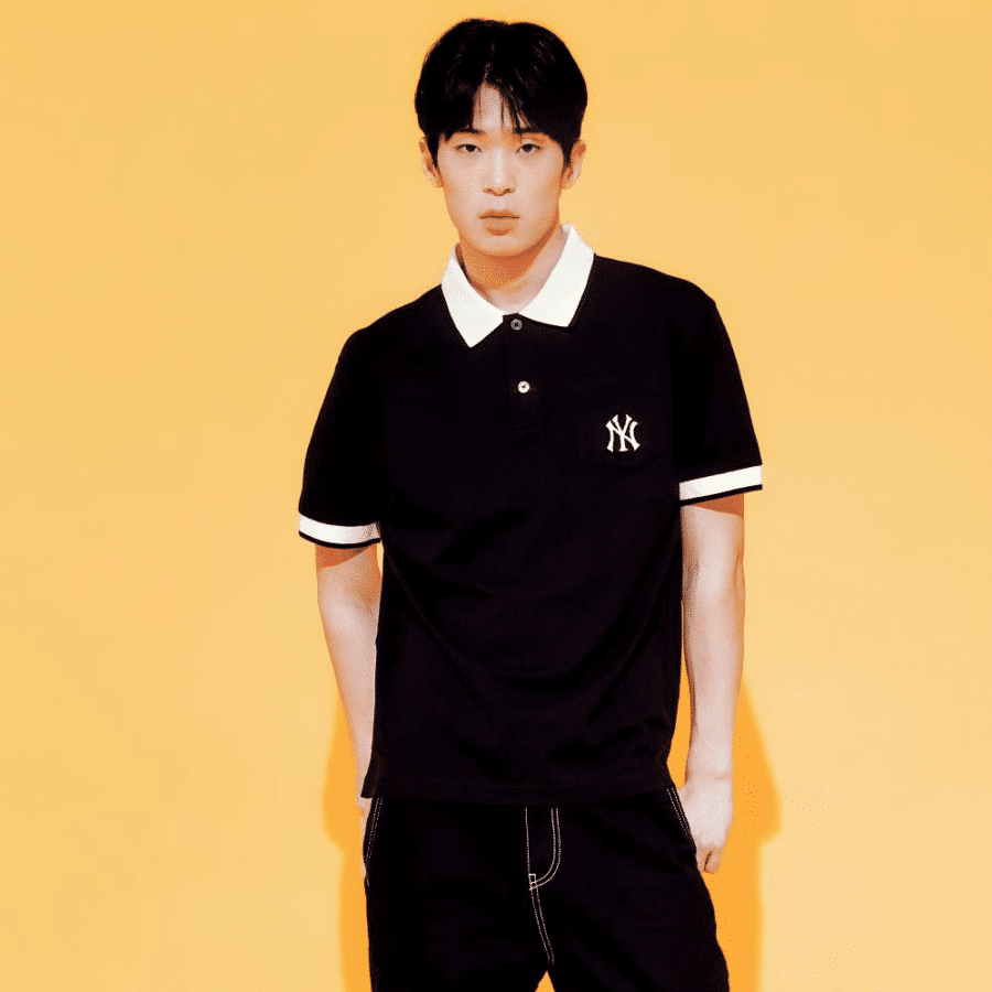 áo men’s basic comfortable fit polo t-shirts new york yankees "black" 3lpqb0133-50bks