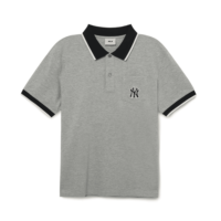 áo men’s basic comfortable fit polo t-shirts new york yankees "grey" 3lpqb0133-50mgs
