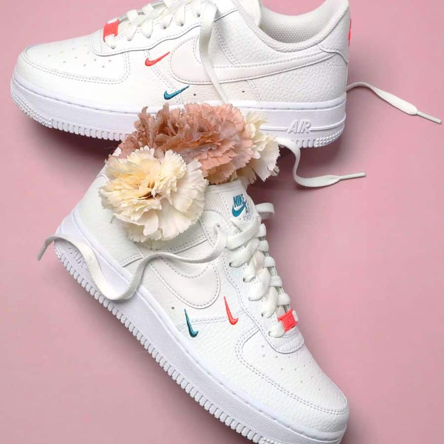 Giày Nike Air Force 1 '07 Essential 'Summit White Solar Red' (WMNS) CT1989- 101