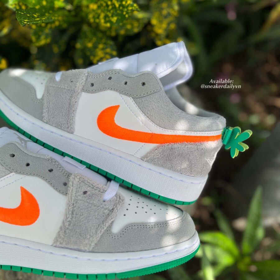 giày air jordan 1 low 'rabbit' (gs) dz6333-083