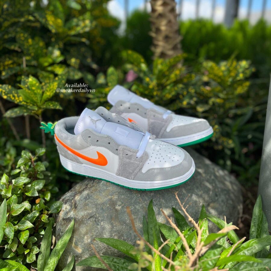 giày air jordan 1 low 'rabbit' (gs) dz6333-083