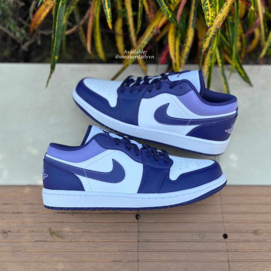 giày air jordan 1 low sky j 'purple' 553558-515