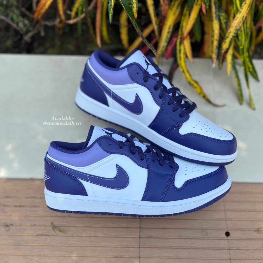 giày air jordan 1 low sky j 'purple' 553558-515