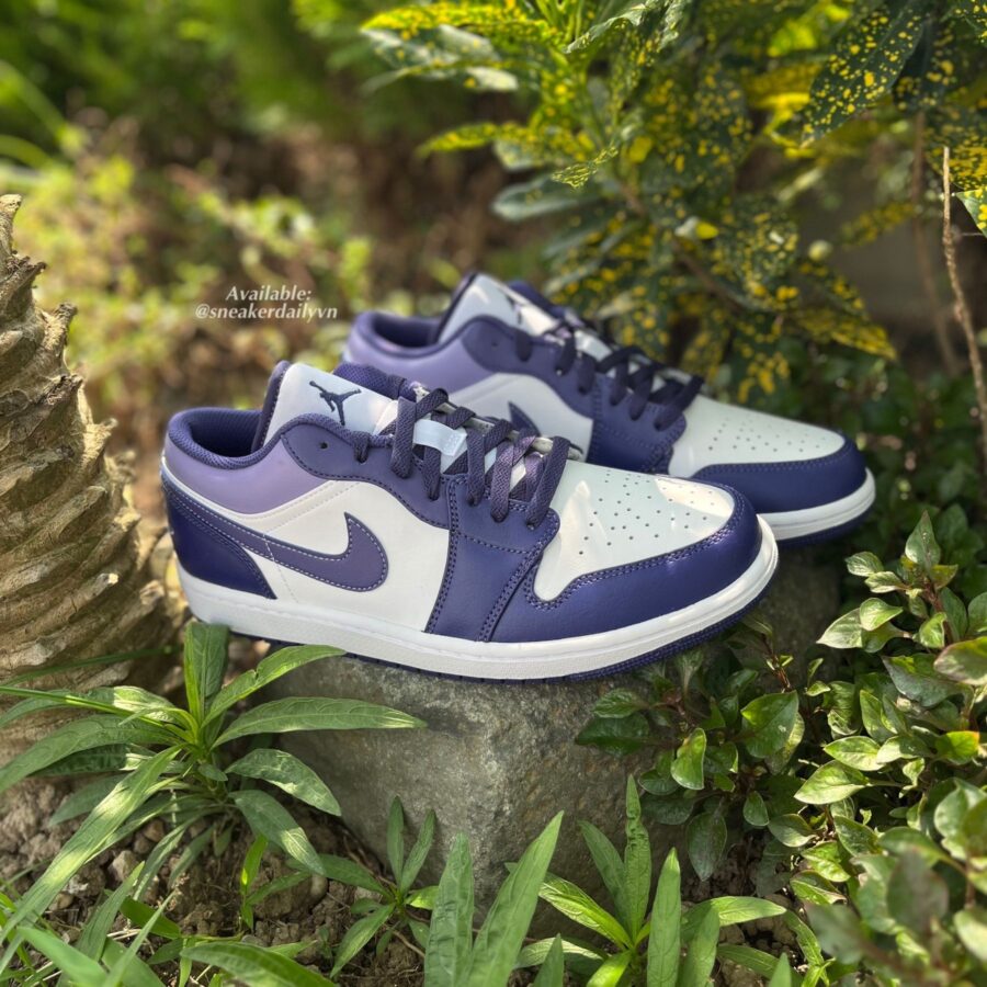 giày air jordan 1 low sky j 'purple' 553558-515