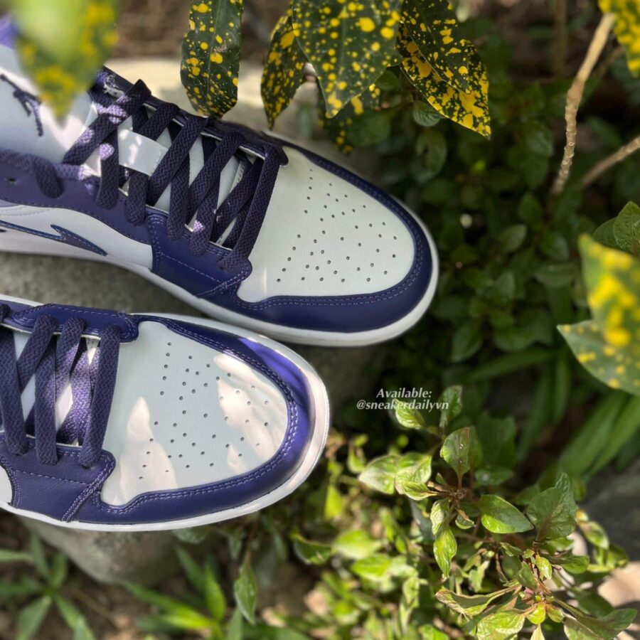 giày air jordan 1 low sky j 'purple' 553558-515