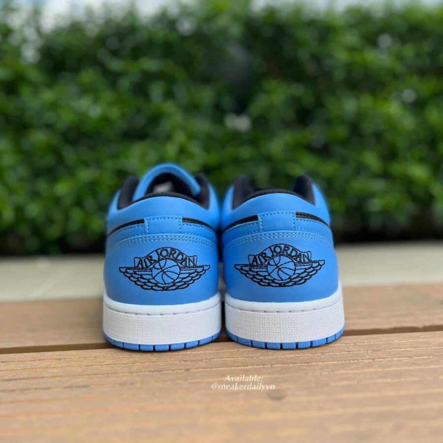 giày air jordan 1 low 'black university blue' 553558-041