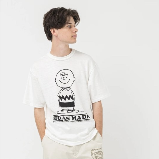 Áo Human Made Peanuts T-Shirt-White - Sneaker Daily
