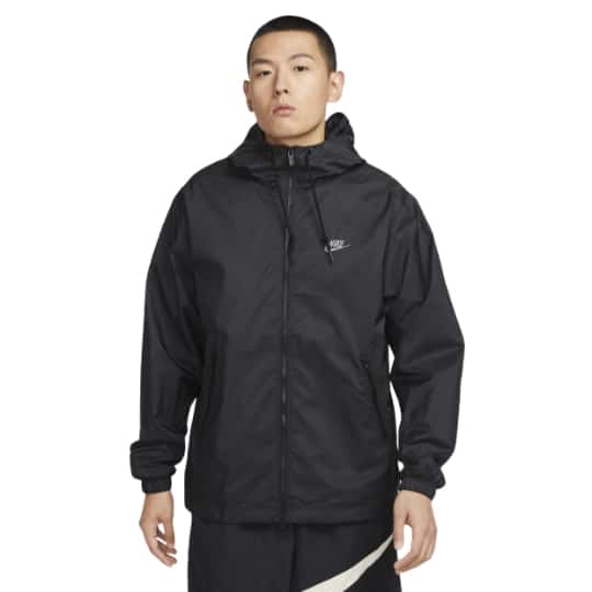 áo nike club+ men's woven hooded jacket 'black' fb7805-010