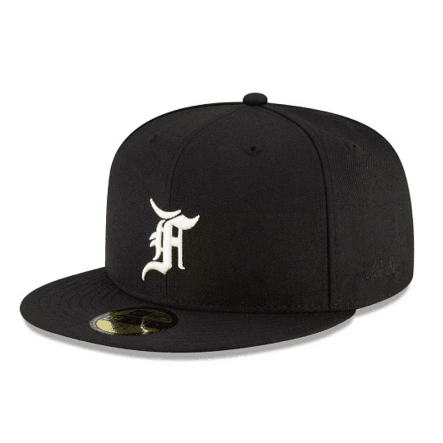 mũ fear of god essentials new era 59fifty fitted hat – black ofcbotmaster