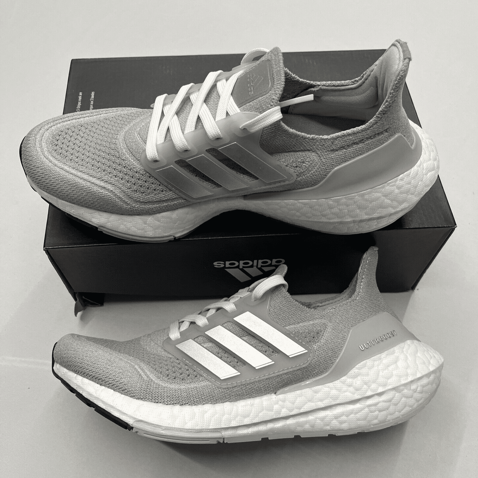 Giày Adidas Ultraboost 21 'Grey' Running Shoes Gv7724 - Sneaker Daily