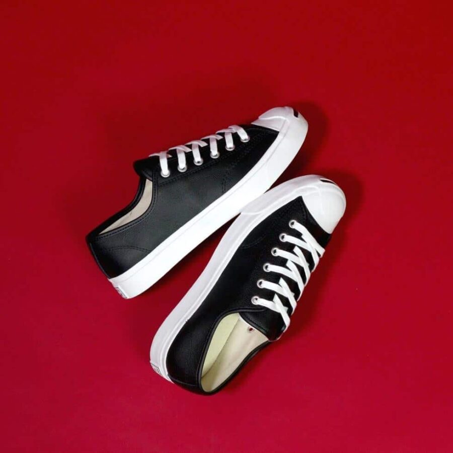 giày converse jack purcell low 'black' 164224c