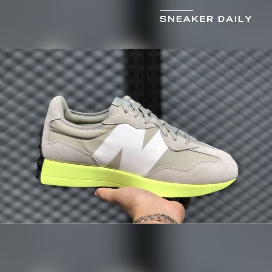 giày new balance 327 'grey oak lemon slush' ms327cpa