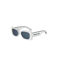kính dior women's white blue rectangular sunglasses dior pacific s1u 95b0