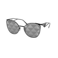kính prada black metal fashion sunglasses grey mirror lens pr 50zs 1ab-03t