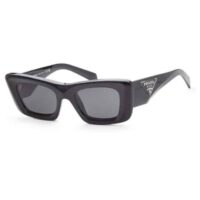 kính prada black plastic cat-eye sunglasses grey lens pr 13zs 1ab5s0