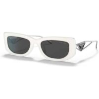 kính prada dark gray rectangular ladies sunglasses pr 14ys 1425s0