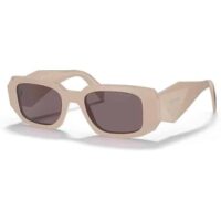 kính prada powder plastic rectangle sunglasses brown lens pr 17ws vyj6x1