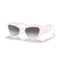 prada symbole white grey gradient lens women sunglasses pr 07ys 142-130
