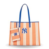 tui mlb ethnic stripe tote bag new york yankees orange 3aorl0323 50orl