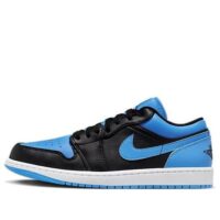 giày air jordan 1 low 'black university blue' 553558-041