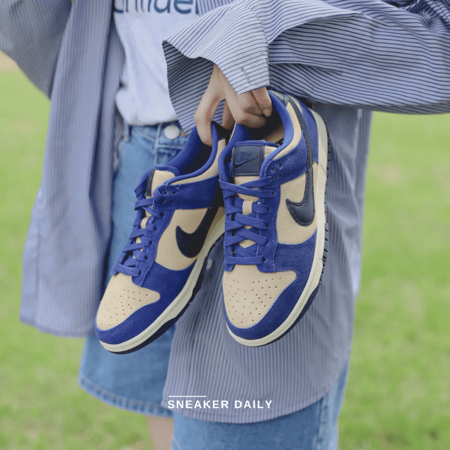 Giày Nike Dunk Low LX 'Blue Suede' (W) DV7411-400